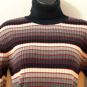 Talbots Ribbed Cotton Turtleneck Sweater